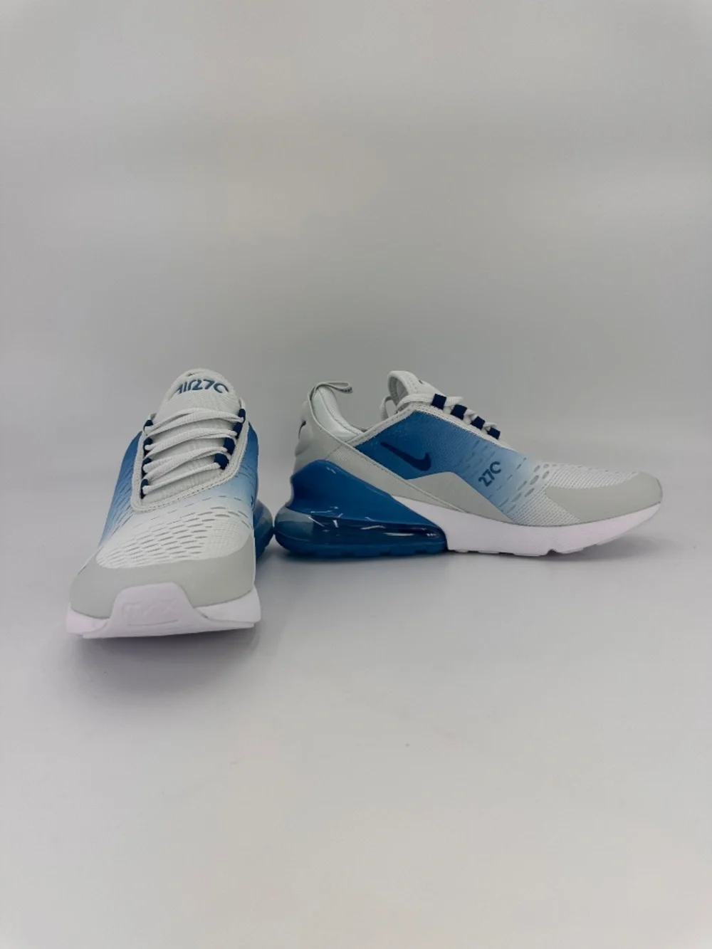 Nike Air Max 270 Off White/Court Blue (943345 125) Big Kid's